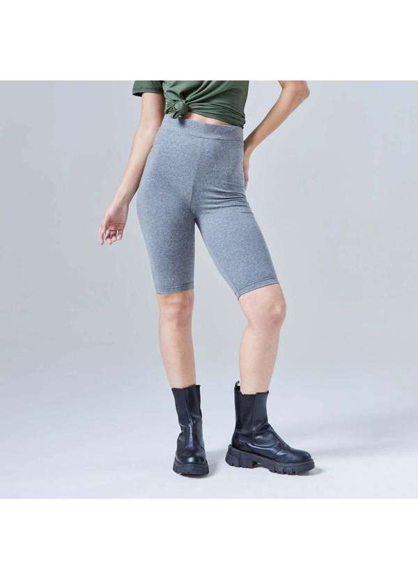 Basicamente - Bermuda Ciclista Anti Odor Mescla Escuro 2