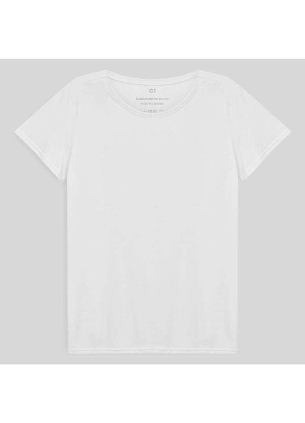 Basicamente - Camiseta Feminina Plus Anti Odor Branco 5