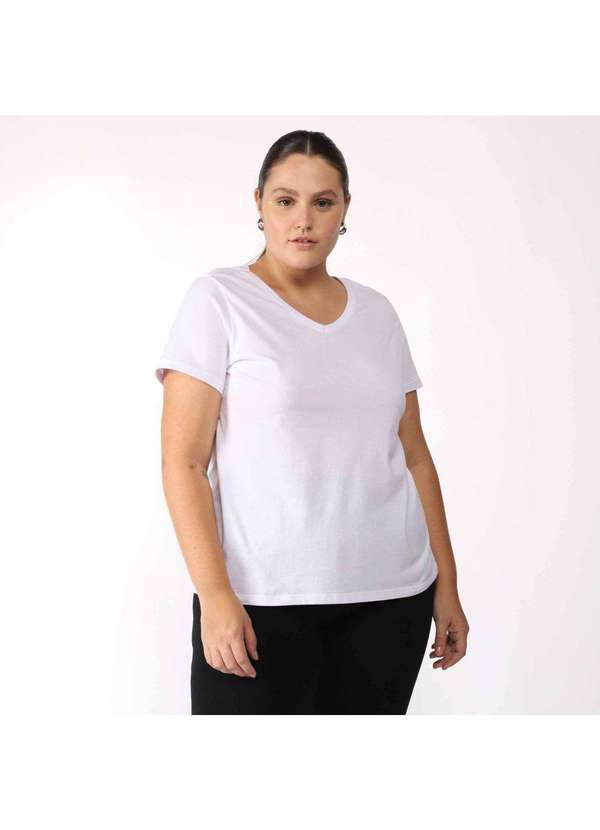 Basicamente - Camiseta Masculina Plus Anti Odor Tech Branco
