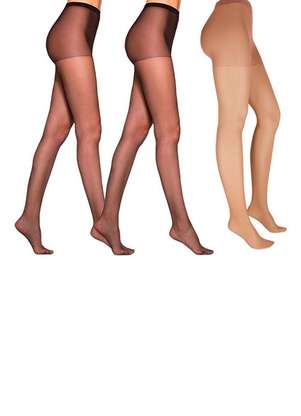 Lupo - Kit com 3 Meias Calças Fio 15 News Loba 5680-001 - LUPO