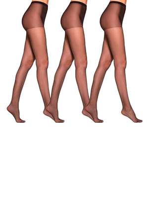 Lupo - Kit com 3 Meias Calças Fio 15 News Loba 5680-001 - LUPO