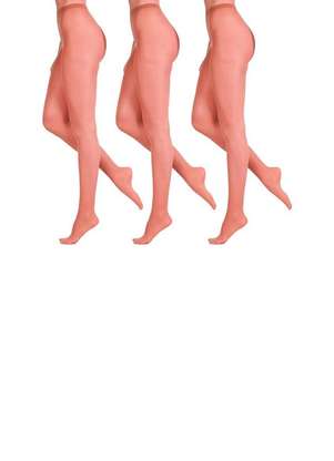 Lupo - Kit com 3 Meias Calças Fio 20 Opaca Loba 5898-001 - LUPO