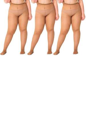 Kit com 3 Meias Calças Fio 40 Opaca Trifil 6101 Plus Size - TRIFIL