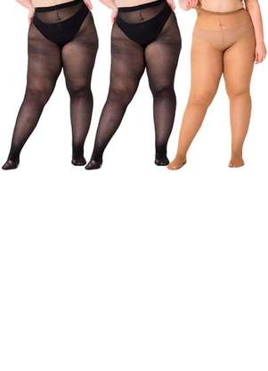 Kit com 3 Meias Calças Fio 40 Opaca Trifil 6101 Plus Size - TRIFIL