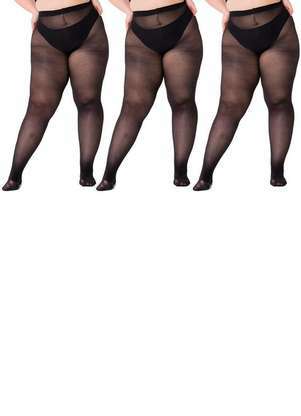 Kit com 3 Meias Calças Fio 40 Opaca Trifil 6101 Plus Size - TRIFIL