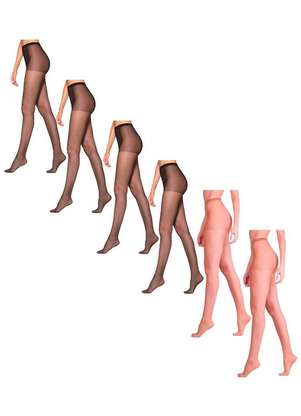Lupo - Kit com 6 Meias Calças Fio 15 Clássica Fina Loba 5760-001 - LUPO