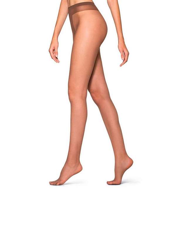 Lupo - Kit com 6 Meias Calças Fio 15 Essencial Loba 5770-002 Pó-De-Arroz 2