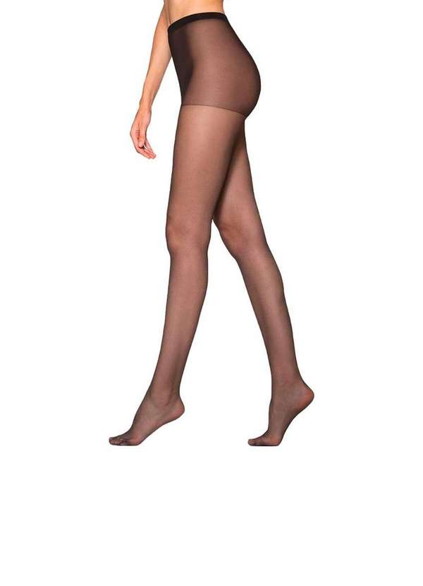 Lupo - Kit com 6 Meias Calças Fio 20 Opaca Loba 5898-001 Preto-Pó-De-Arroz 2