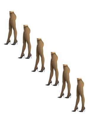 Lupo - Kit com 6 Meias Calças Fio 40 Opaca Loba 5830-001 - LUPO
