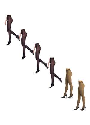 Lupo - Kit com 6 Meias Calças Fio 40 Opaca Loba 5830-001 - LUPO