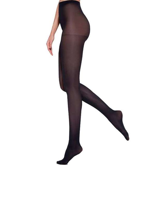 Lupo - Kit com 6 Meias Calças Fio 40 Opaca Loba 5830-001 Preto 2