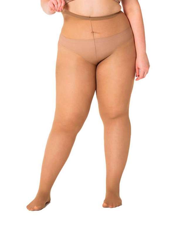 Trifil - Kit com 6 Meias Calças Fio 40 Opaca Trifil 6101 Plus Size Natural 2