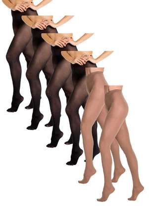 Kit com 6 Meias Calças Fio 40 Opaca Trifil 6345 - TRIFIL