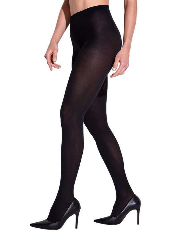 Trifil - Kit com 6 Meias Calças Fio 40 Opaca Trifil 6345 Preto-Natural 2