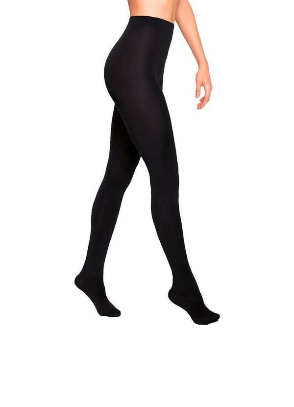 Lupo - Kit com 6 Meias Calças Fio 80 Opaca Loba 5858-001 Preto-Pó-De-Arroz 2