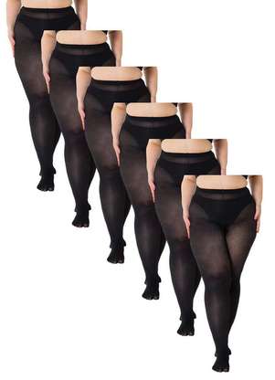 Kit com 6 Meias Calças Fio 80 Opaca Trifil 6100 Plus Size - TRIFIL