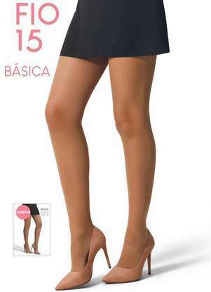 Meia Calça Fio 15 Básica Selene 9765-002 - SELENE