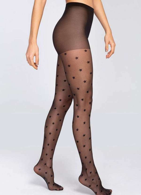 Lupo - Meia Calça Fio 15 Loba 5758-002 9990-Preto