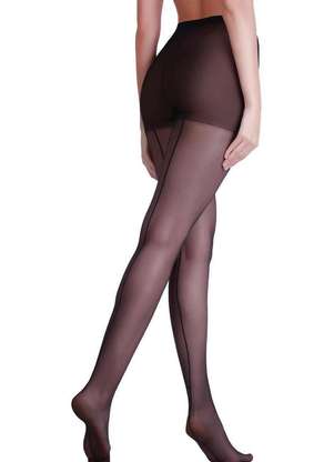 Lupo - Meia Calça Fio 15 Risca Atrás Loba 5685-001 - LUPO