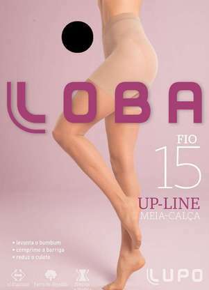 Lupo - Meia Calça Fio 15 Up Line Loba 5895-001 - LUPO