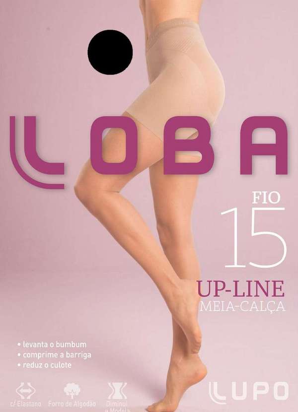 Lupo - Meia Calça Fio 15 Up Line Loba 5895-001 9990-Preta 2