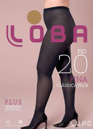Lupo - Meia Calça Fio 20 Clássica Plus Size Loba 5795-001 - LUPO