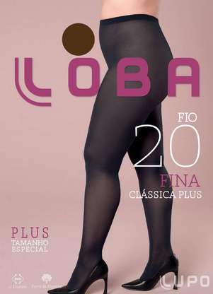 Lupo - Meia Calça Fio 20 Clássica Plus Size Loba 5795-001 - LUPO