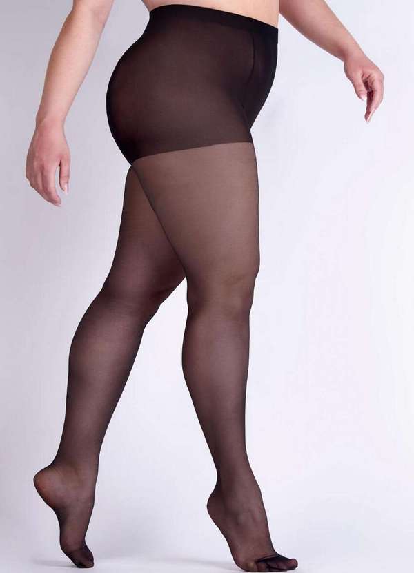 Lupo - Meia Calça Fio 20 Clássica Plus Size Loba 5795-001 9990-Preta