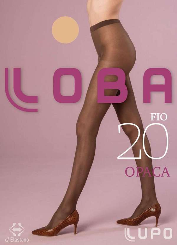 Lupo - Meia Calça Fio 20 Opaca Loba 5898-001 6540-Pó-De-Arroz 2
