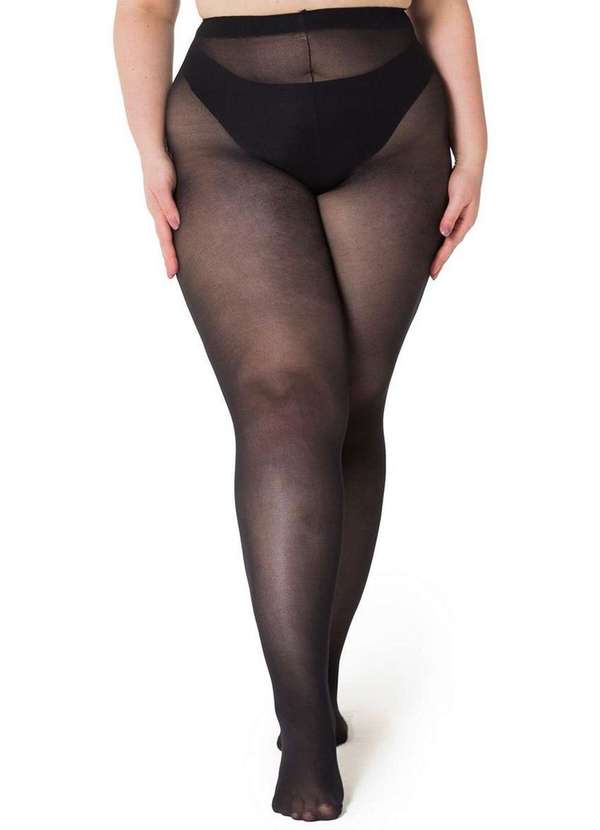 Trifil - Meia Calça Fio 40 Opaca Trifil 6101 Plus Size 08-Preto 2