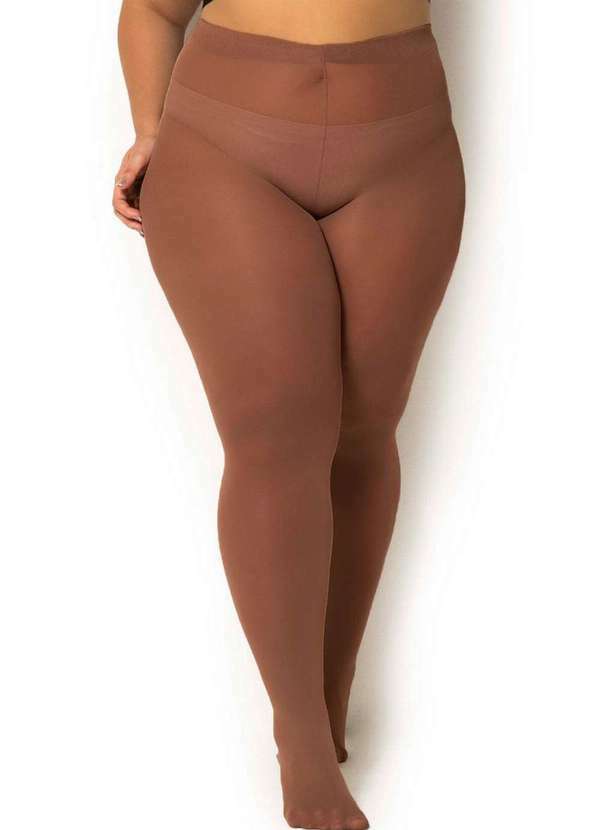 Trifil - Meia Calça Fio 80 Opaca Trifil 6100 Plus Size 999-Mel