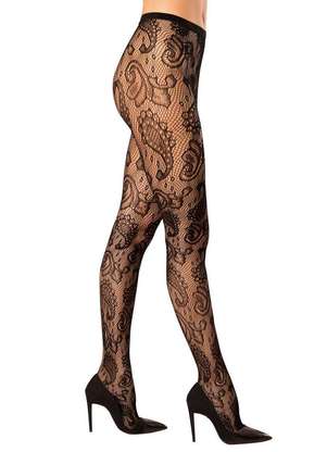 Lupo - Meia Calça Rendada Loba 5187-001 - LUPO