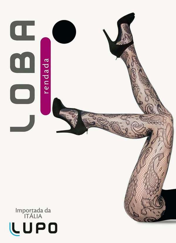 Lupo - Meia Calça Rendada Loba 5187-001 9990-Preta 3