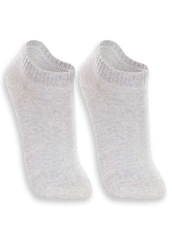 Lupo - Kit 2 pares de Meias Cano Curto Lupo 4572-088 0902-Cinza