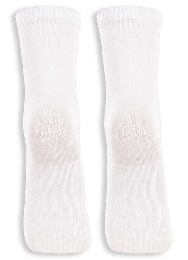 Lupo - Kit 2 pares de Meias Cano Longo Lupo 4575-088 0900-Branco 2