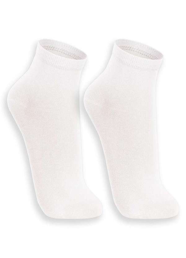 Lupo - Kit 2 pares de Meias Cano Médio Lupo 4200-088 0900-Branco