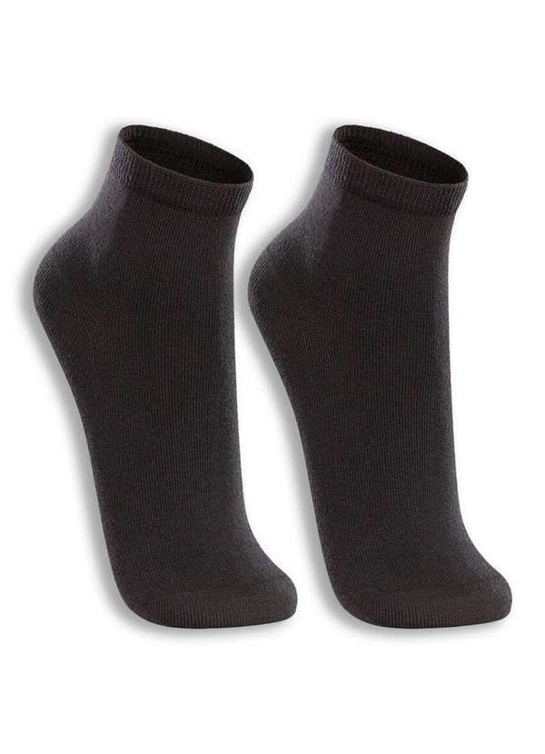 Lupo - Kit 2 pares de Meias Cano Médio Lupo 4576-088 0901-Preto