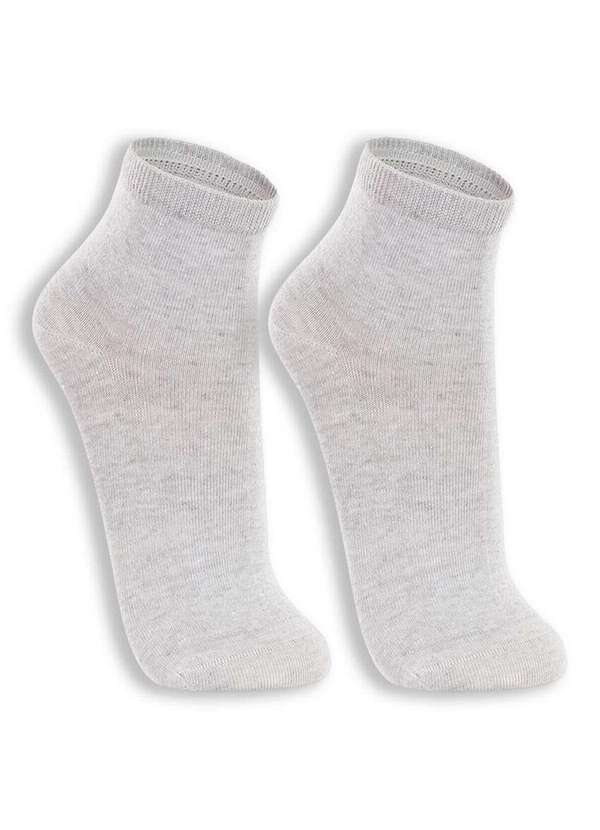 Lupo - Kit 2 pares de Meias Cano Médio Lupo 4576-088 0902-Cinza