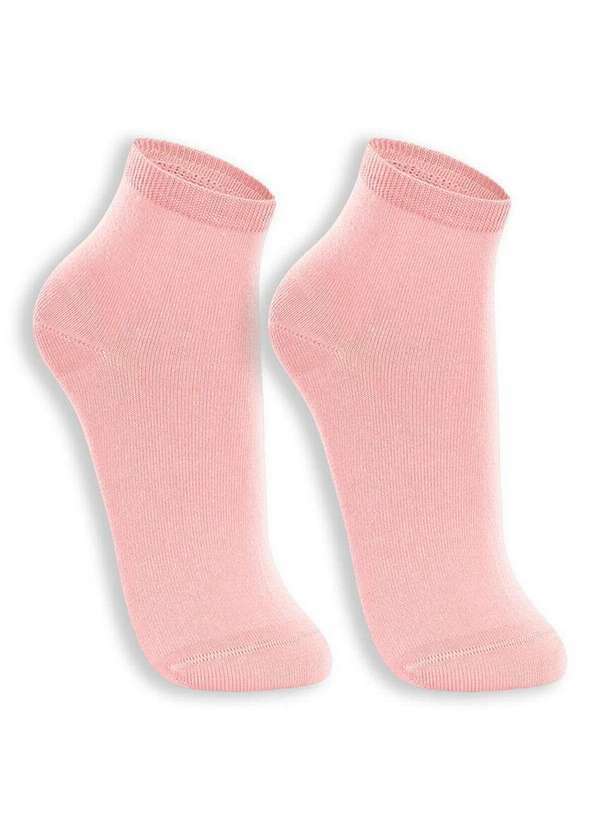 Lupo - Kit 2 pares de Meias Cano Médio Lupo 4576-088 0903-Rosa