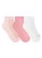 Selene - Kit 3 pares de Meias Cano Curto Selene 4835-001 999-Branco-Cinza-Mescla-Preto - variação: 995-Rosa-Chá-Rosa-Branco
