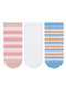 Selene - Kit 3 pares de Meias Cano Curto Selene 7360-001 998-Rosa-Nude-Branco-Azul-Marfim - variação: 998-Rosa-Nude-Branco-Azul-Marfim