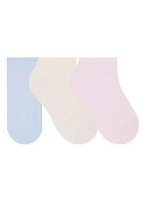 Kit 3 pares de Meias Cano Curto Selene 7360-001 - SELENE