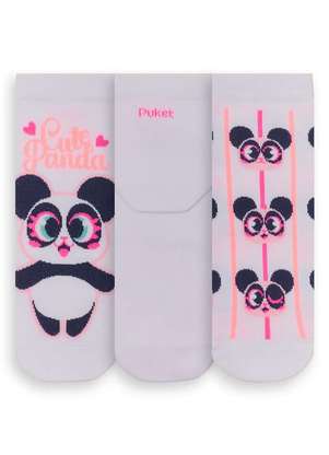 Kit 3 pares de Meias Cano Médio Puket 72845 - PUKET