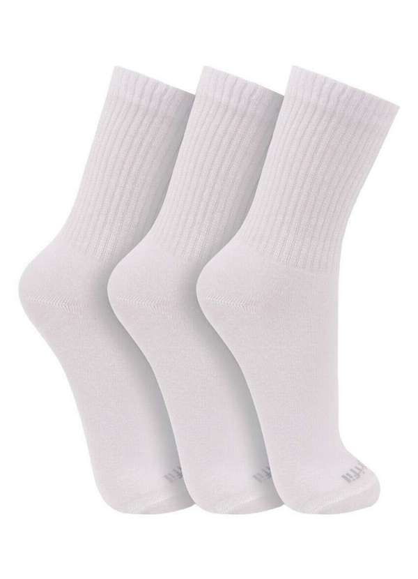 Trifil - Kit 3 pares de Meias Cano Médio Trifil 8012 0900-Branco