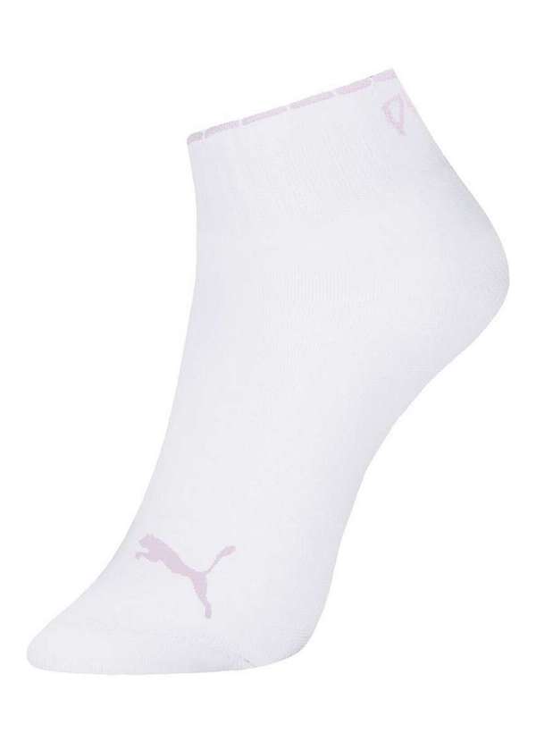 Puma - Kit 3 pares de Meias Esportiva Cano Médio Puma 4730-003/001 998-Verde-Água-Azul-Claro-Branco 4