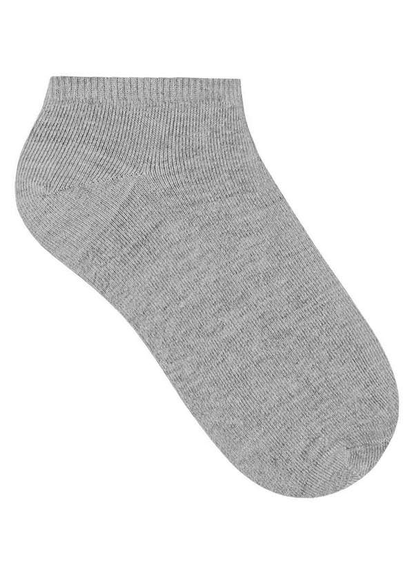 Selene - Kit 3 pares de Meias Esportiva Invisível Selene 4001-006 996-Branco-Cinza-Preto 3