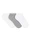 Selene - Kit 3 pares de Meias Esportiva Invisível Selene 4001-006 997-Branco-Cinza - variação: 997-Branco-Cinza
