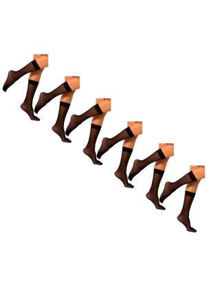 Kit 6 pares de Meias 3/4 Fio 20 Trifil 6106 - TRIFIL