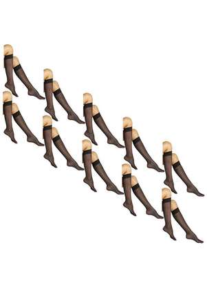 Lupo - Kit 10 pares de Meias 3/4 Fio 15 com Elastano Loba 5540-001 - LUPO