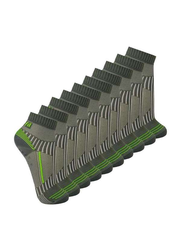 Trifil - Kit 10 pares de Meias Hidroginástica Trifil 6037 Cinza